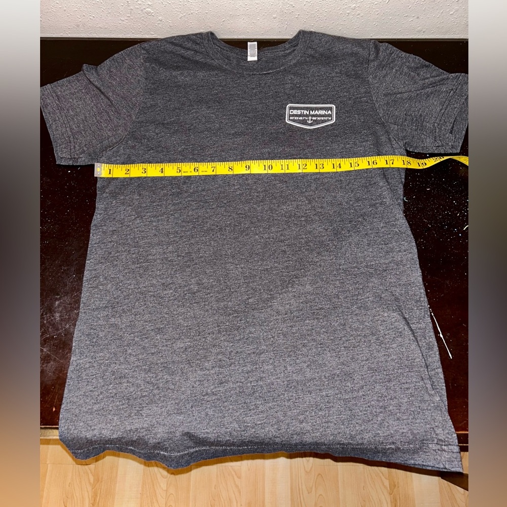 Destin Marina grey unisex t-shirt size medium - Picture 8 of 11